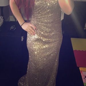 Brand new sparkly gold dress